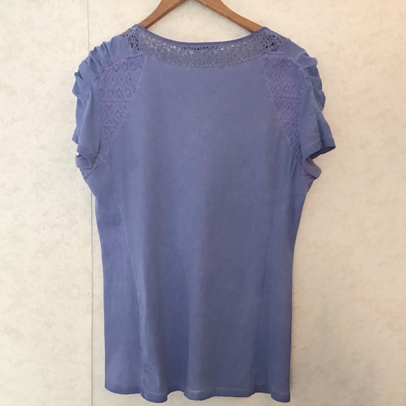 Angels Never Die Purple Embellished T-shirt, Med - Picture 12 of 16